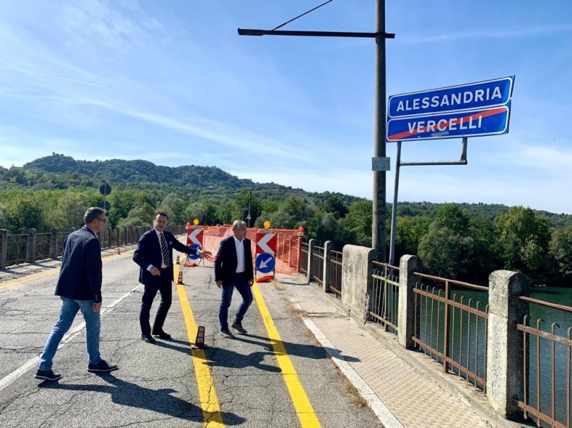 Iniziati i lavori sul ponte del Po tra Trino e Camino